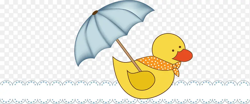 卡通可爱小鸭子雨伞