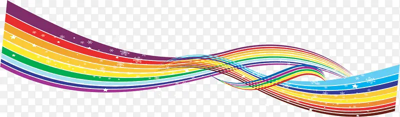 创意形状彩虹线条合成
