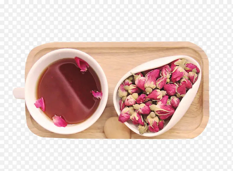 黑糖姜茶搭配玫瑰花
