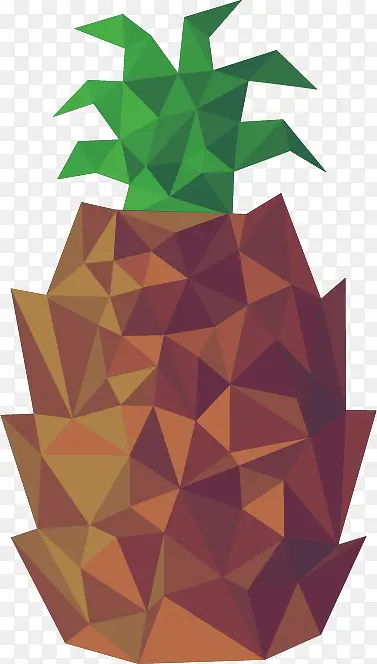 矢量创意抽象水果菠萝