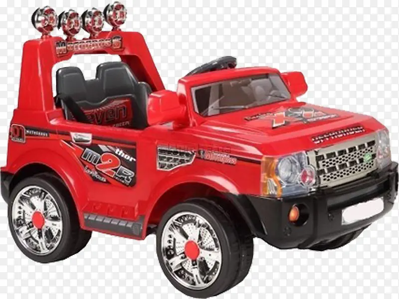 红色玩具车