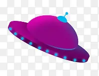 紫色漂浮飞碟
