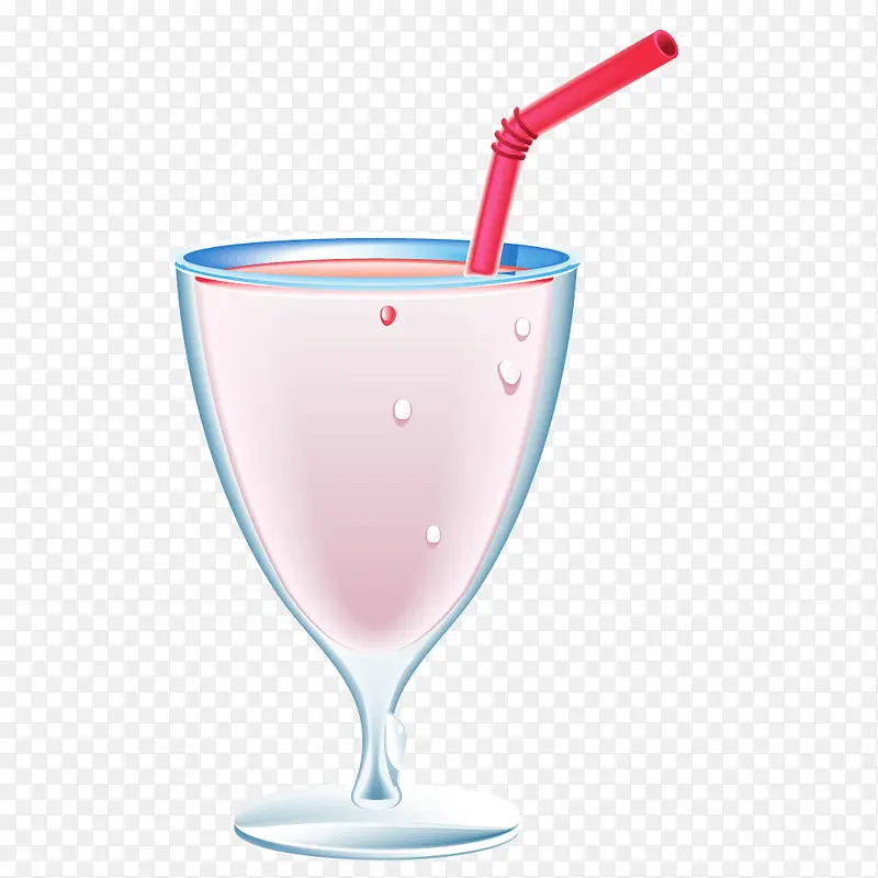 粉色杯装吸管饮料