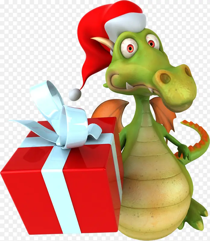 恐龙圣诞恐龙礼物盒恐龙