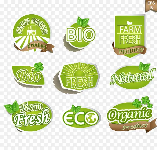 绿色环保素材商标图片