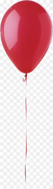 单个红色气球png素材
