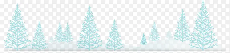 圣诞雪树木
