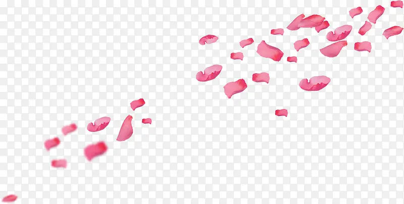 粉红花瓣漂浮不规则图片