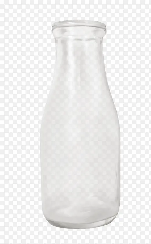 灰色透明玻璃瓶