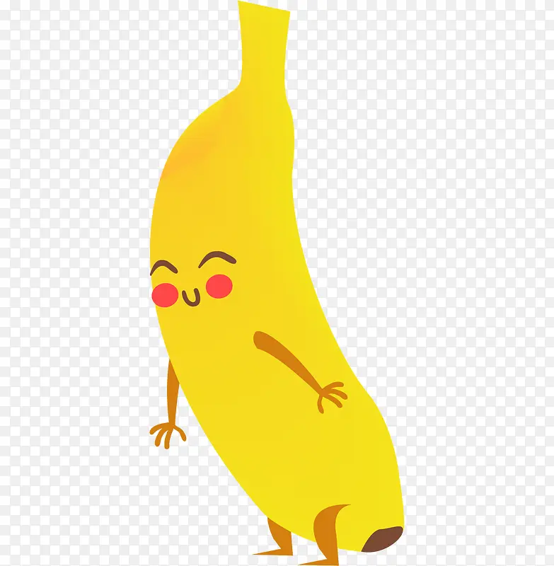 黄色卡通香蕉