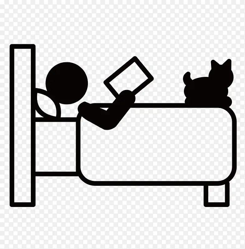床上的猫咪