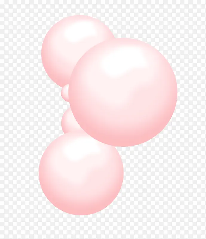 粉色气球泡泡