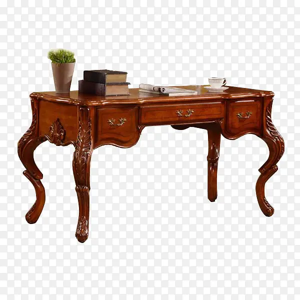 复古木质桌子