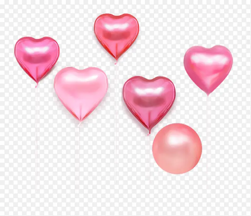 天猫淘宝情人节粉色装饰气球