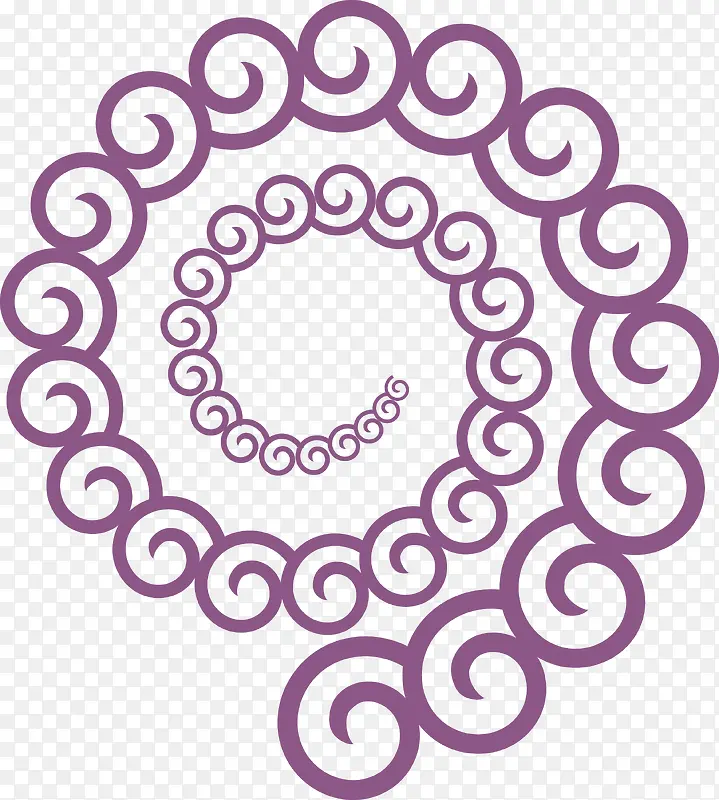 紫色旋转纹理花纹图