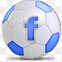 足球社交媒体PNG网页图标facebook