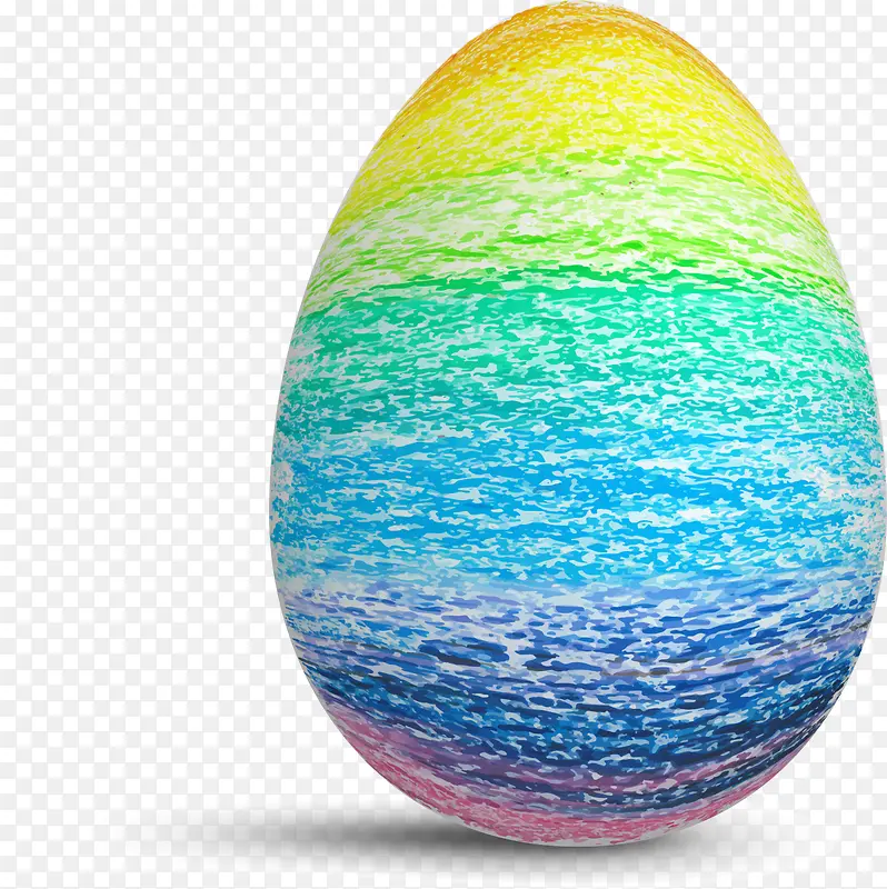 复活节多彩水彩彩蛋
