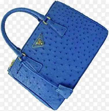 蓝色唯美花纹包包