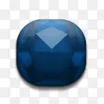 蓝色方形宝石