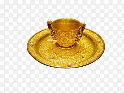古代金黄色器皿