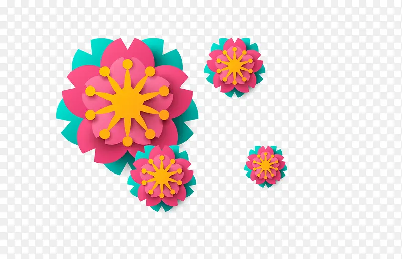 3D立体花朵装饰