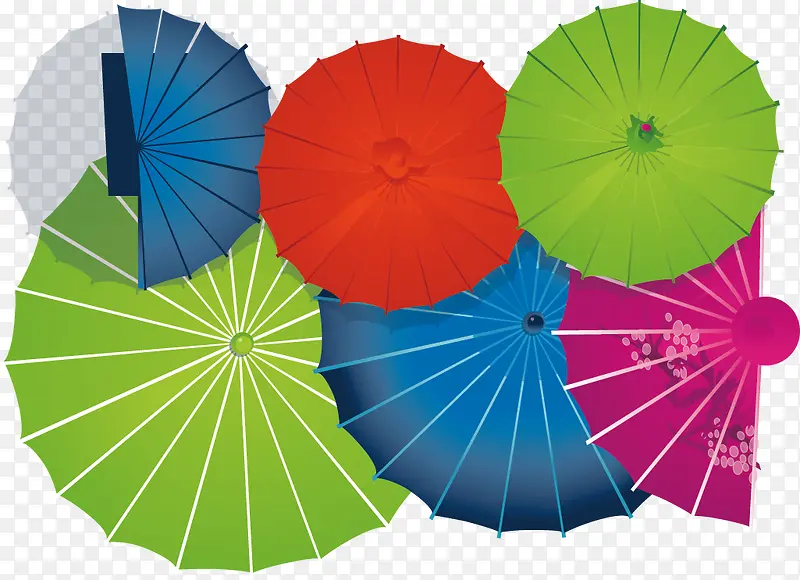 伞，卡通雨伞元素，淘宝素材