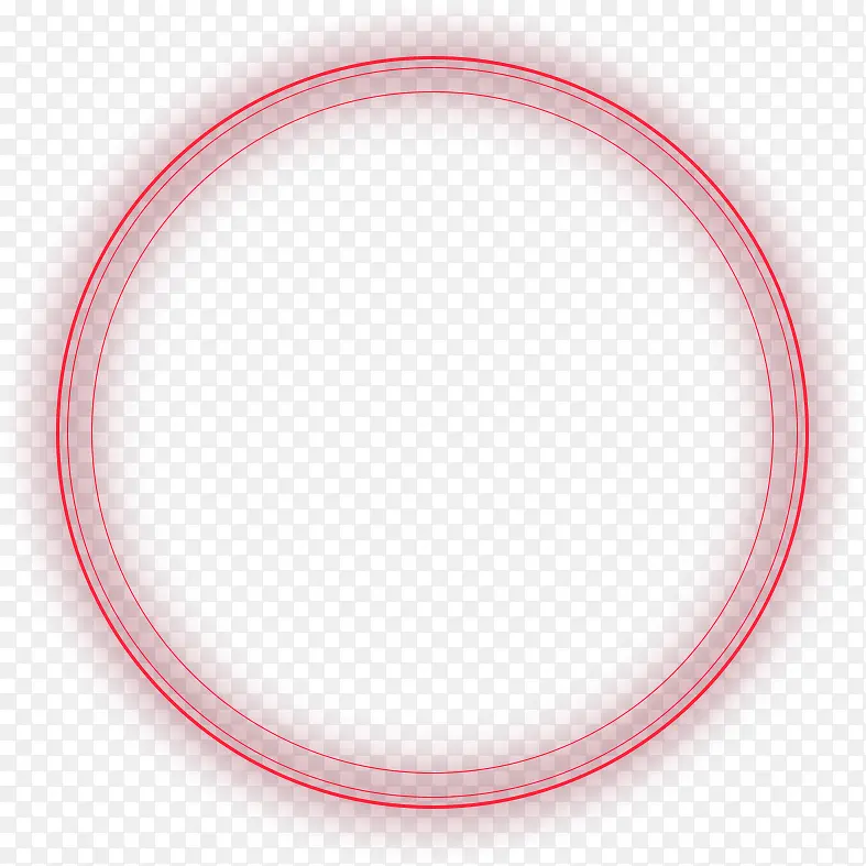 红色简约圆圈边框纹理