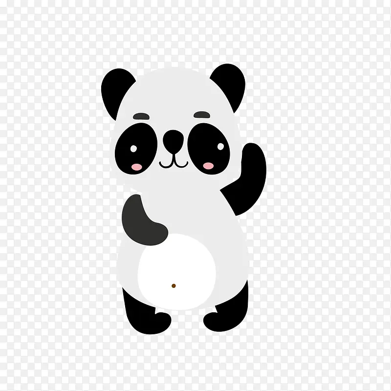 卡通可爱动物熊猫