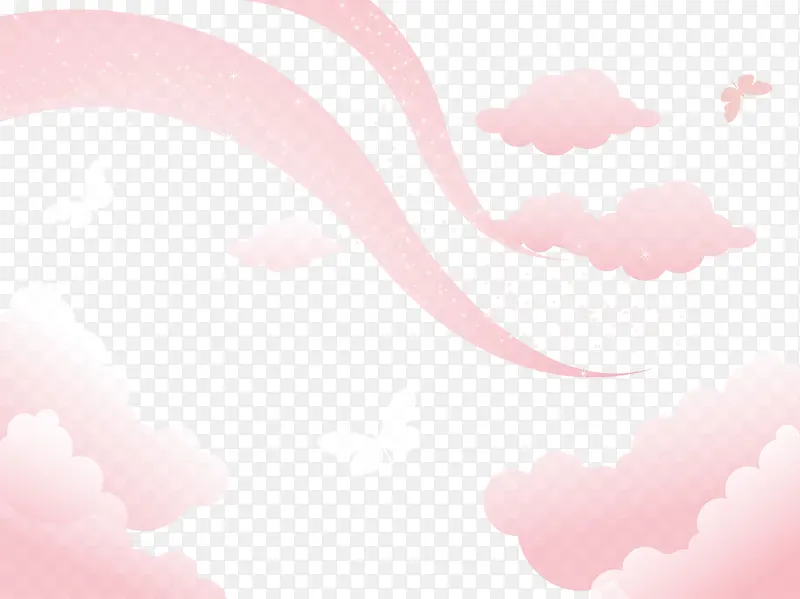 粉色装饰矢量图