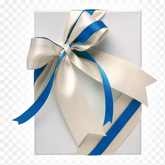 白盒蓝丝带礼物盒
