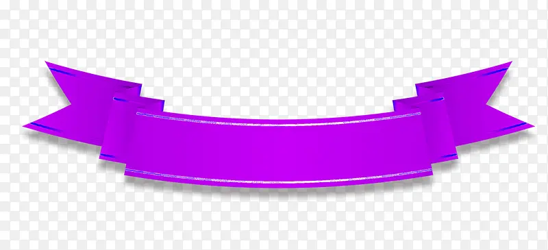 紫色丝带标题框