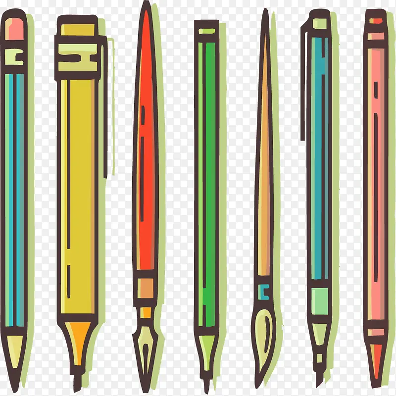 彩色铅笔画笔