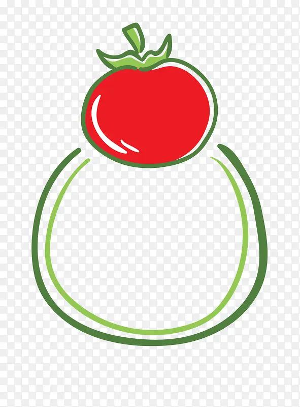 矢量卡通简洁食物番茄
