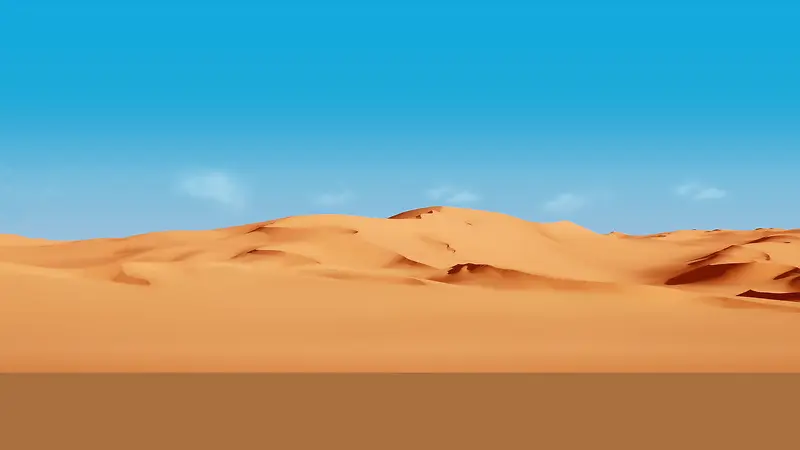 沙漠蓝天背景素材