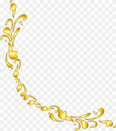 金黄色效果花纹设计