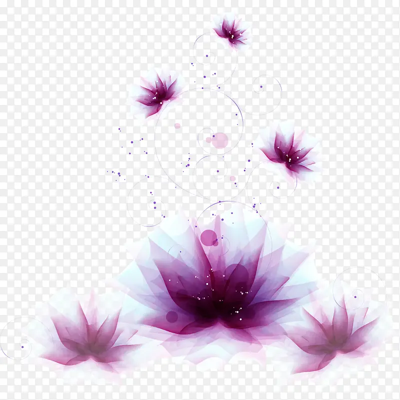 朦胧紫色花瓣