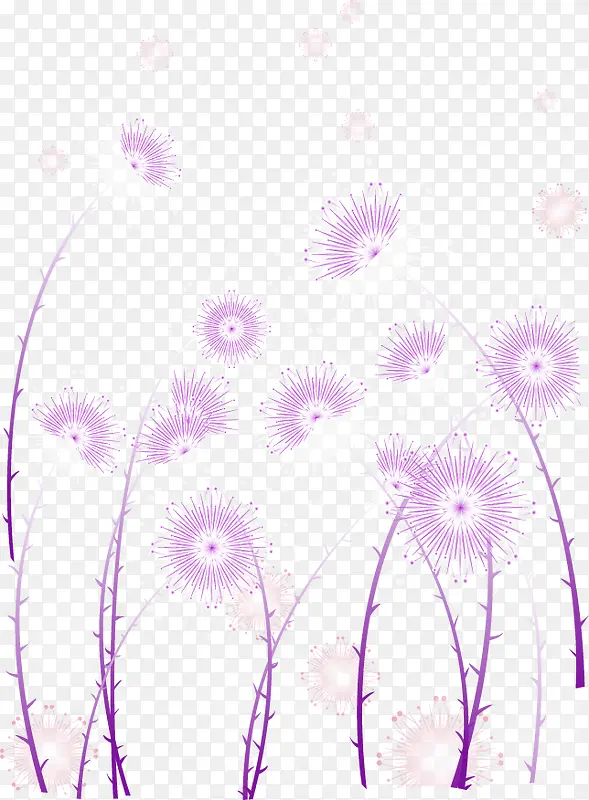 紫色韩式背景装饰花纹素材