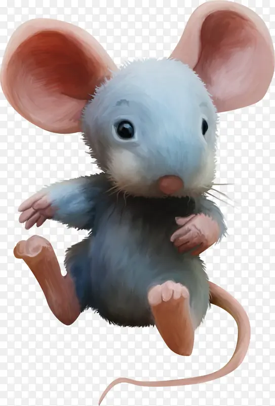 油画小老鼠