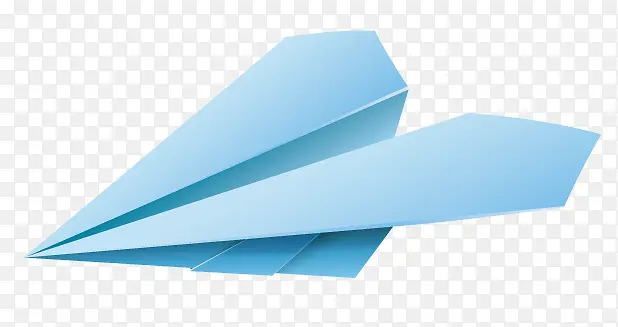 淡蓝色纸飞机
