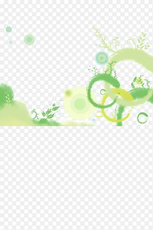 绿色花圈装饰