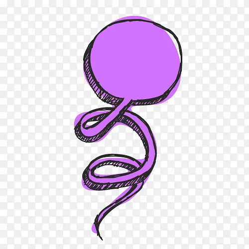 圆形紫色对话框