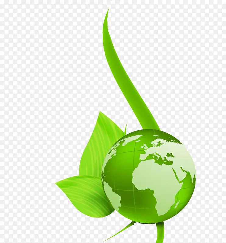 绿色环保地球免抠素材
