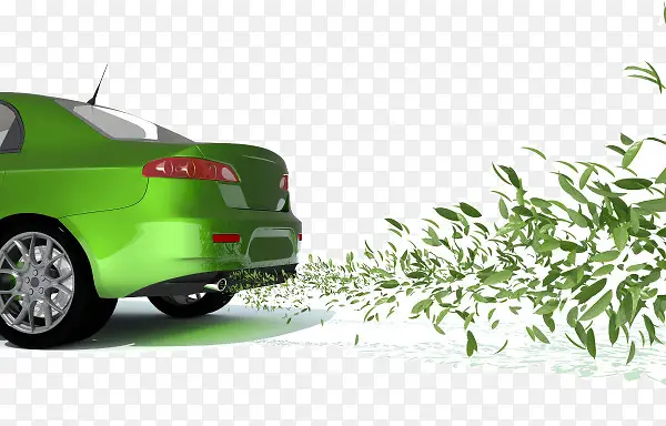 创意绿色环保汽车