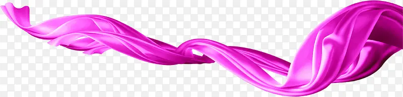 紫色卡通漂浮活动丝带