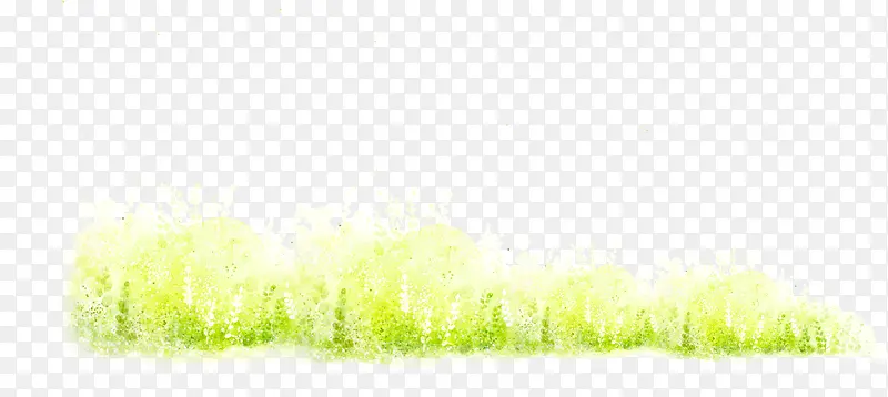 绿色创意水彩植物花草