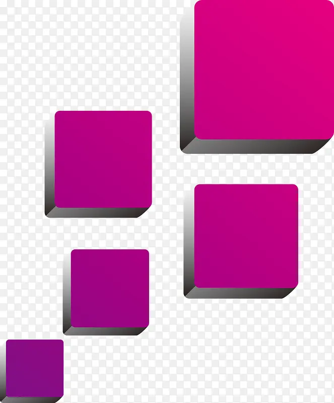 矢量紫色方块图形