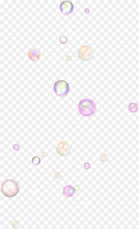 漂浮彩色气泡