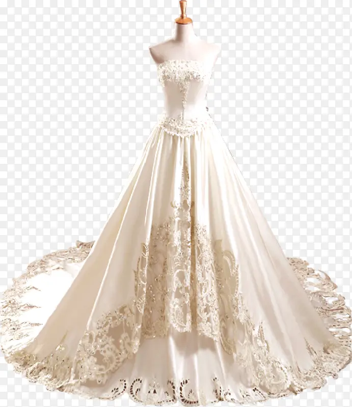 白色新娘礼服