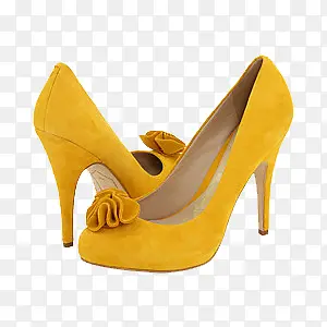 黄色高跟鞋