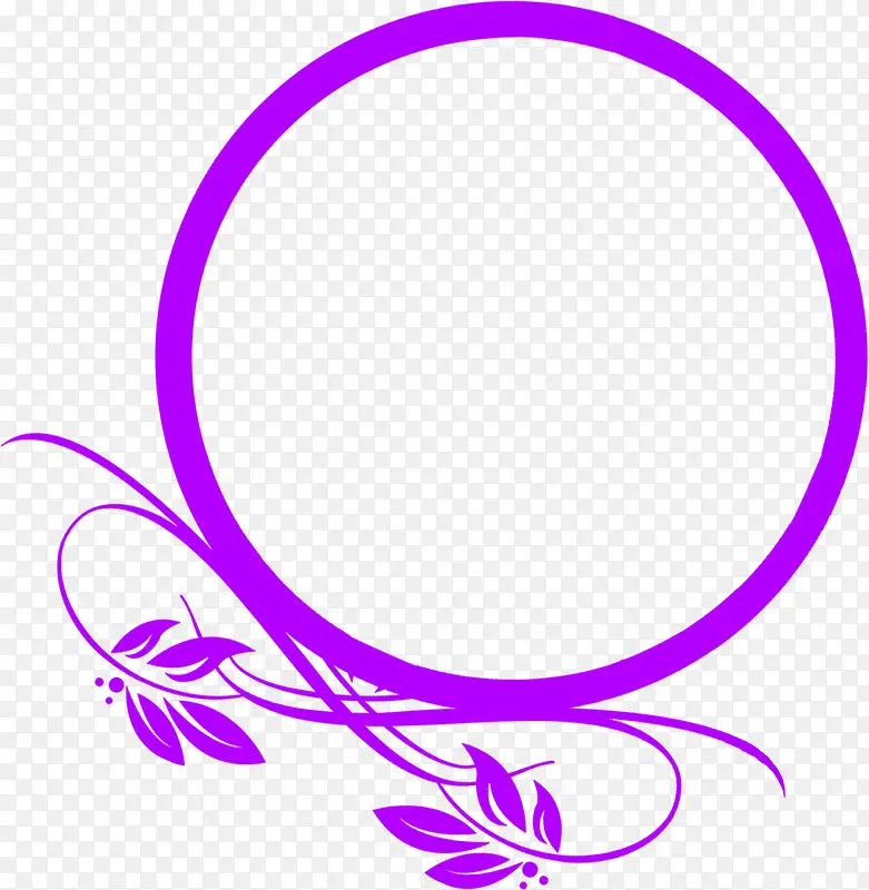 紫色圆圈花纹装饰